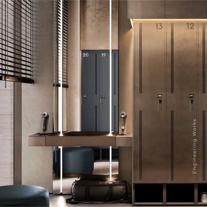 World Class spa — sauna and wellness area visualization